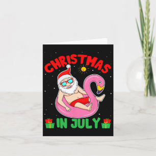 Tarjeta Navidades De Verano En Julio - Surf Tropical De Sa