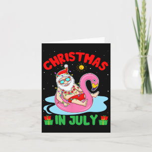 Tarjeta Navidades De Verano En Julio - Surf Tropical De Sa