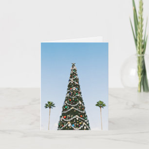 Tarjeta Navidades de verano, palmeras, Navidades de Año Nu