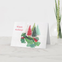 Tarjeta Navidades de vidrio marino