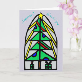 Tarjeta Navidades de vidrio templado