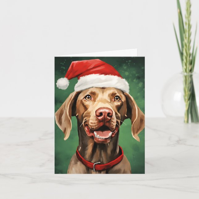 Tarjeta Navidades de Vizsla (Anverso)