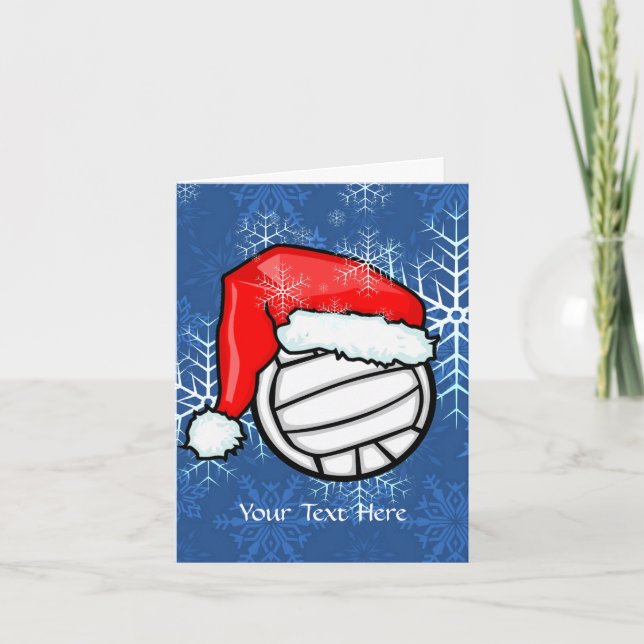 Tarjeta - Navidades de voleibol (Anverso)