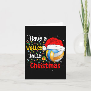 Tarjeta Navidades De Voleibol Con Navidades De Voleibol