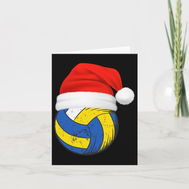 Tarjeta Navidades de voleibol, jugador de voleibol de Navi (Anverso)