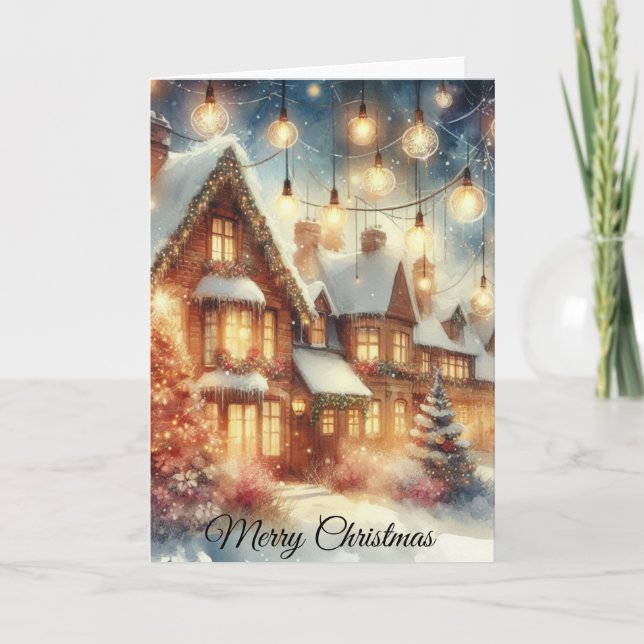 Tarjeta Navidades de Winter Wonderland (Anverso)