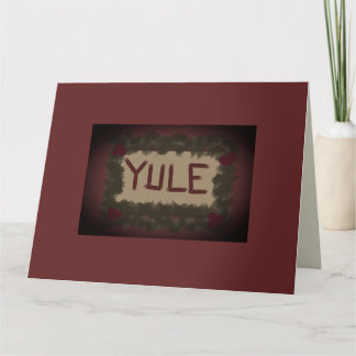 Tarjeta Navidades de Yule Tidings & Holly Berries