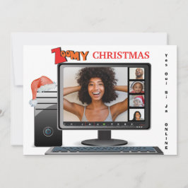 Tarjeta Navidades de Zoomy llaman a la sátira de la videoc
