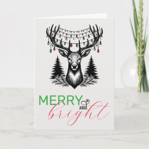 Tarjeta Navidades Deer