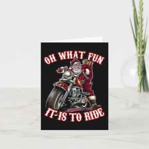 Tarjeta Navidades del abuelo Santa Rider