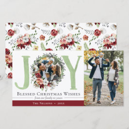 Tarjeta Navidades del Algodón de Floral del Sur disfrutan 