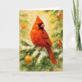 Tarjeta Navidades del Cardenal Rojo
