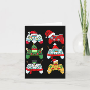 Tarjeta Navidades del controlador de juegos Santa Elf Game