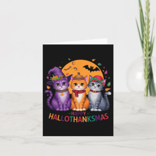 Tarjeta Navidades del Día de Acción de Gracias de Hallowee