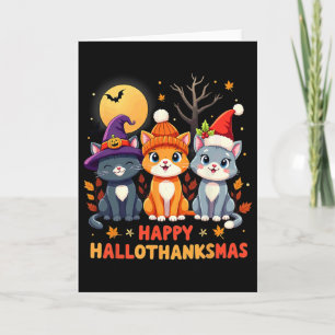 Tarjeta Navidades del Día de Acción de Gracias de Hallowee