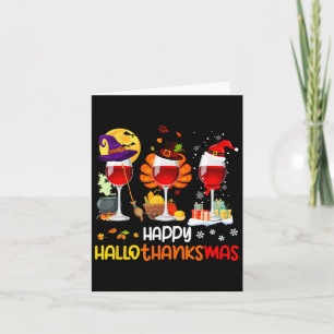 Tarjeta Navidades del Día de Acción de Gracias de Wine Hal