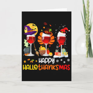 Tarjeta Navidades del Día de Acción de Gracias de Wine Hal
