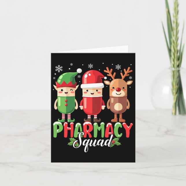 Tarjeta Navidades del Escuadrón Farmacéutico Vestir Perjui (Anverso)