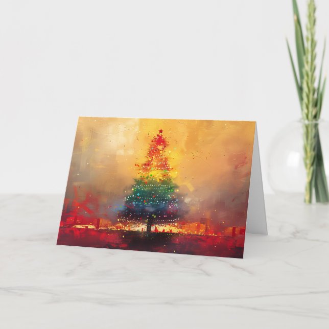 Tarjeta Navidades del espectro festivo (Anverso)