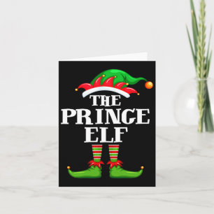 Tarjeta Navidades del grupo familiar Prince Elf Matching F
