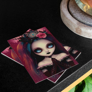 Tarjeta Navidades del Ilustracion Gótico Ruby