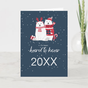 Tarjeta Navidades del oso polar Año nuevo ID851