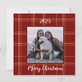 Tarjeta Navidades del Personalizable del Patrimonio Rojo d