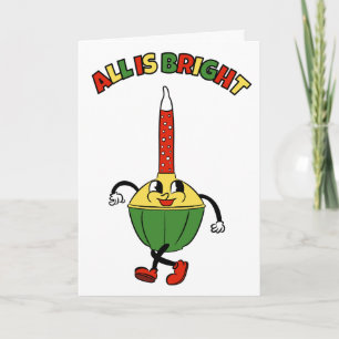 Tarjeta Navidades del Personalizado de la luz de burbujas 