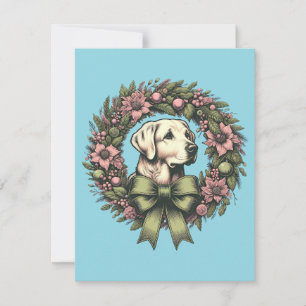 Tarjeta Navidades del personalizado Guerrero del labrador