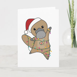 Tarjeta navidades del platypus Tabes Animales dulces