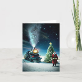 Tarjeta Navidades del Polo Norte expresan Navidad en el ex