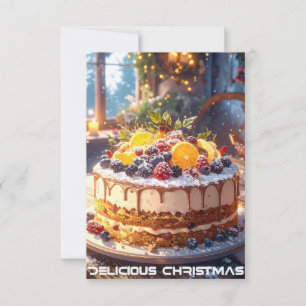 Tarjeta NAVIDADES DELICIOSOS - estilo moderno -