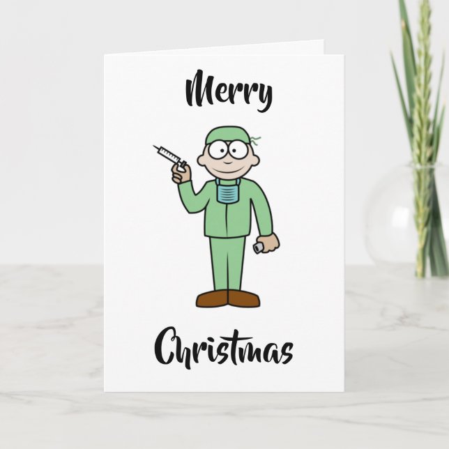 TARJETA NAVIDADES DESEADOS **A UN MÉDICO ESPECIAL** (Anverso)