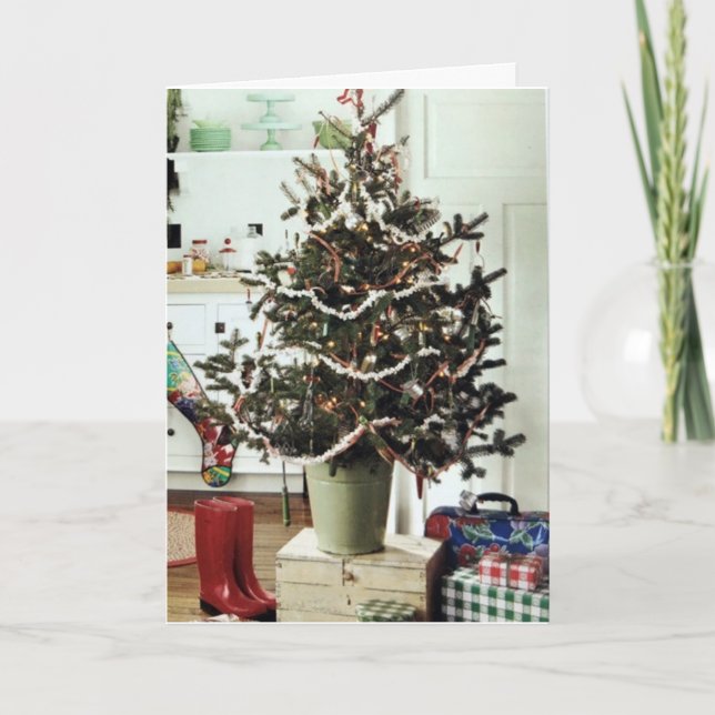 TARJETA NAVIDADES DESEAN FAMILIA, AMIGOS Y FELICIDAD (Anverso)