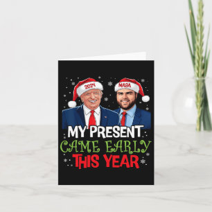 Tarjeta Navidades divertidos de Trump llegaron a comienzos