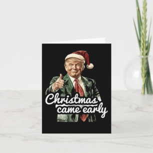 Tarjeta Navidades divertidos de Trump llegaron a comienzos