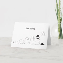 Tarjeta Navidades divertidos disfrutan la evolución del ho