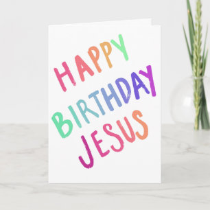 Tarjeta Navidades divertidos Feliz cumpleaños Jesús