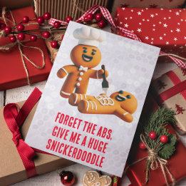 Tarjeta Navidades divertidos: Gingerbread Enorme Snickerdo