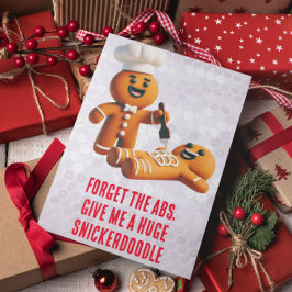 Tarjeta Navidades divertidos: Gingerbread Enorme Snickerdo