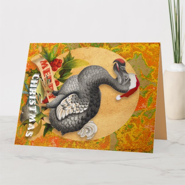 Tarjeta Navidades Dodo Bird (Anverso)