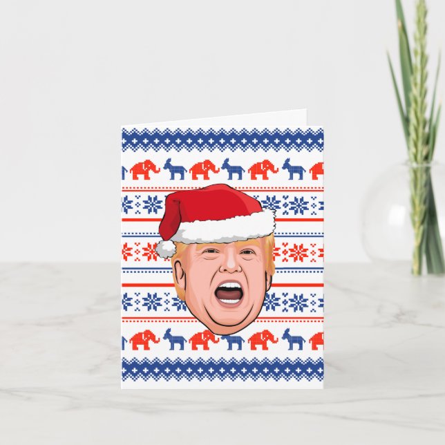 Tarjeta Navidades DONALD TRUMP (Anverso)