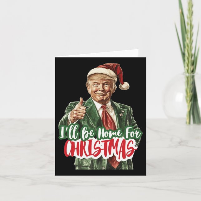 Tarjeta Navidades Donald Trump presidente 2024 (Anverso)