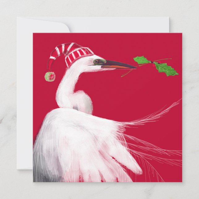 Tarjeta Navidades Egret (Anverso)