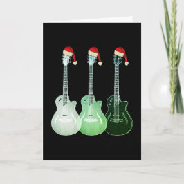 Tarjeta Navidades Electric Guitar Santa