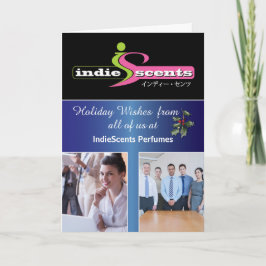 Tarjeta Navidades elegantes Empresas 3 Nombre y logotipo d