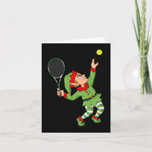 Tarjeta Navidades Elf Tennis Fun Boys Chicas Adolescentes 