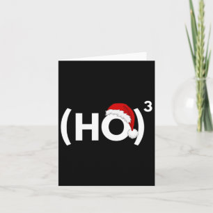 Tarjeta Navidades en Física Matemática Ho Ho Ho Ho Ho