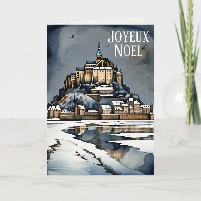 Tarjeta Navidades en francés Joyeux Noel (Anverso)