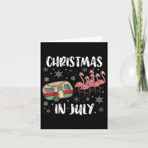 Tarjeta Navidades En Julio Cam De Verano De Trailer Flamin